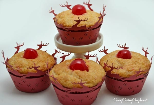 Pistachio Christmas Cupcakes With Cherries Recipe Savvy Saving Couple