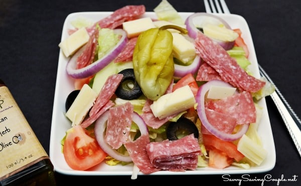 Low Carb Takeout Inspired Italian Sub Hoagie Salad Recipe glutenfree 