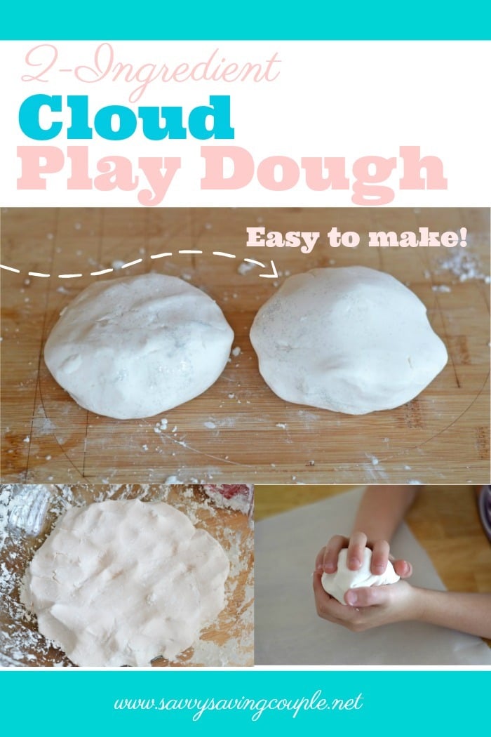 2 Ingredient Cloud Play Dough