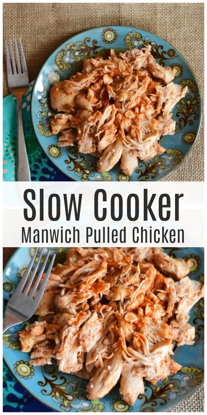 Slow Cooker Manwich Pulled Chicken