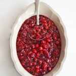 homemade cranberry sauce in a bowl