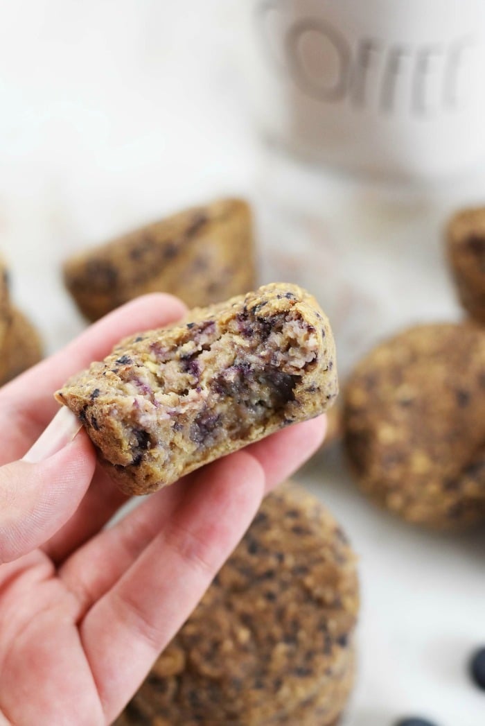 Blueberry oatmeal muffin
