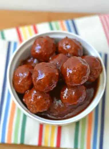 2 Ingredient Slow-Cooker Sweet and Spicy Meatballs
