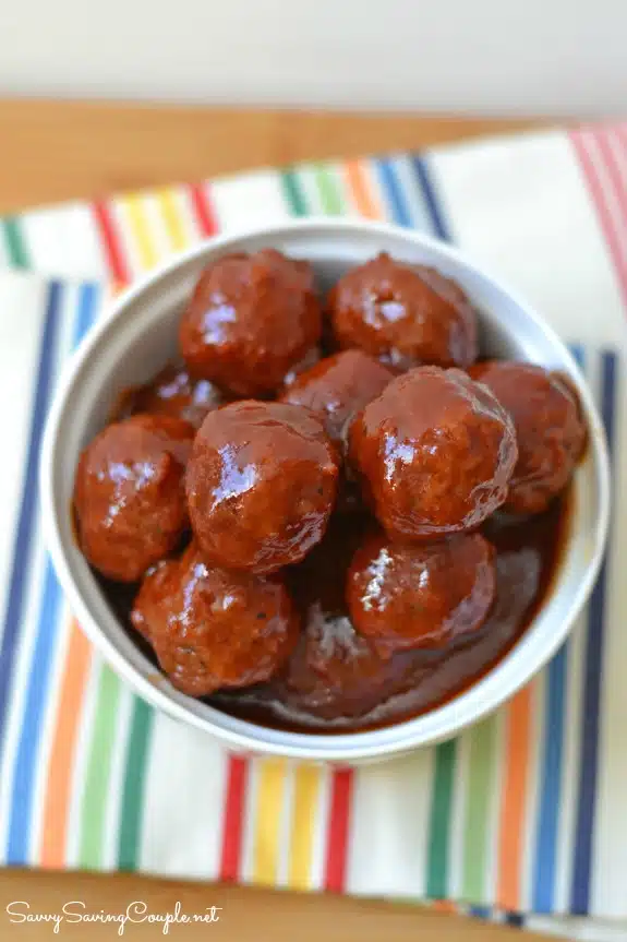 2 Ingredient Slow-Cooker Sweet and Spicy Meatballs