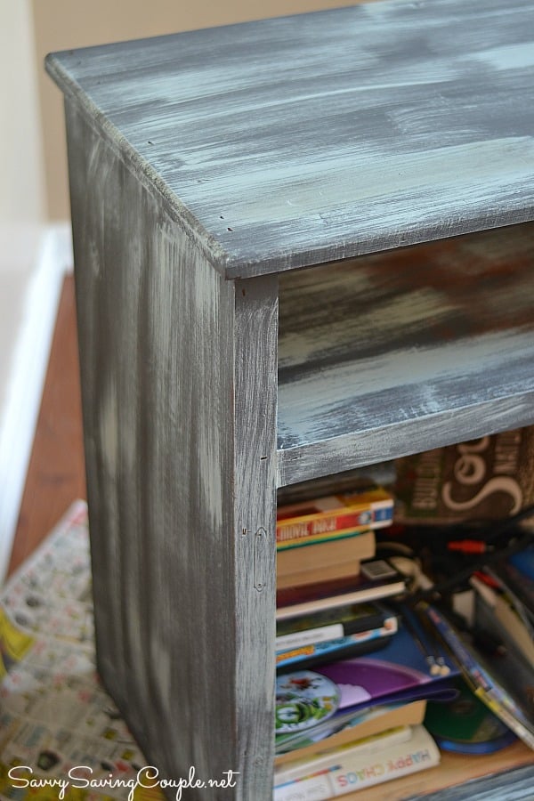 Distressed Chalky Finish Entertainment Center Makeover ⋆ Savvy