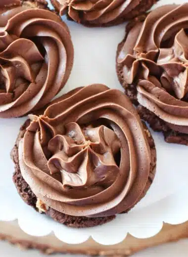 chocolate-buttercream-frosted-cookies