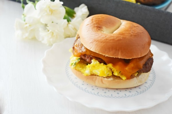 Sausage Egg and Cheese Bagel1
