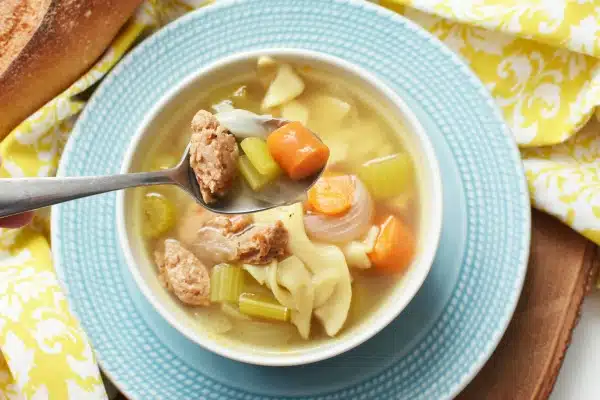 chicken noodle sausage soup recipe1