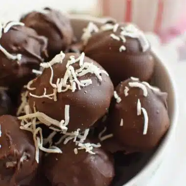 Dark Chocolate Coconut Truffles1