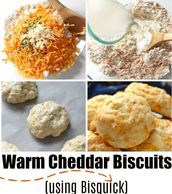 Warm Cheddar Biscuits Using Bisquick