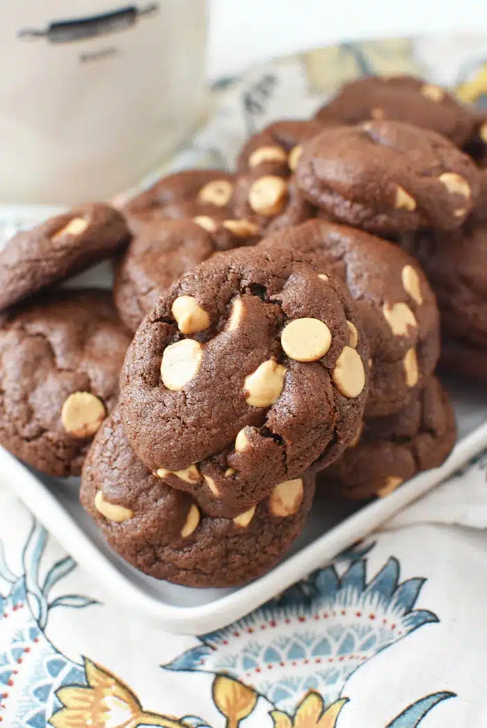 Cocoa Peanut Butter Chip Cookies1