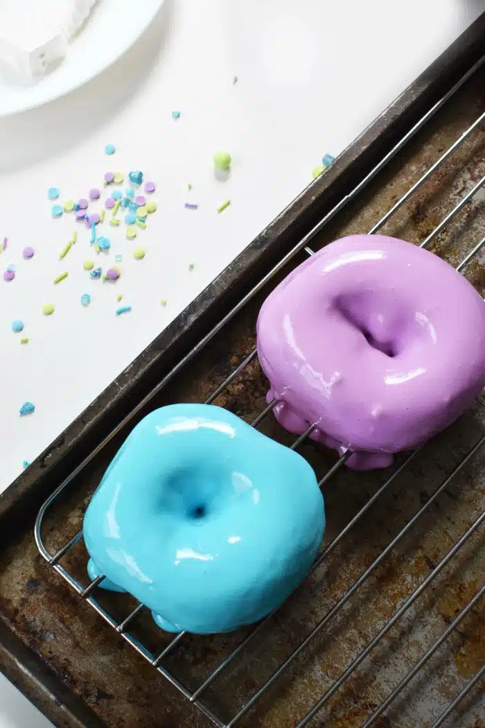 Pink and Purple Glazed Donuts 1