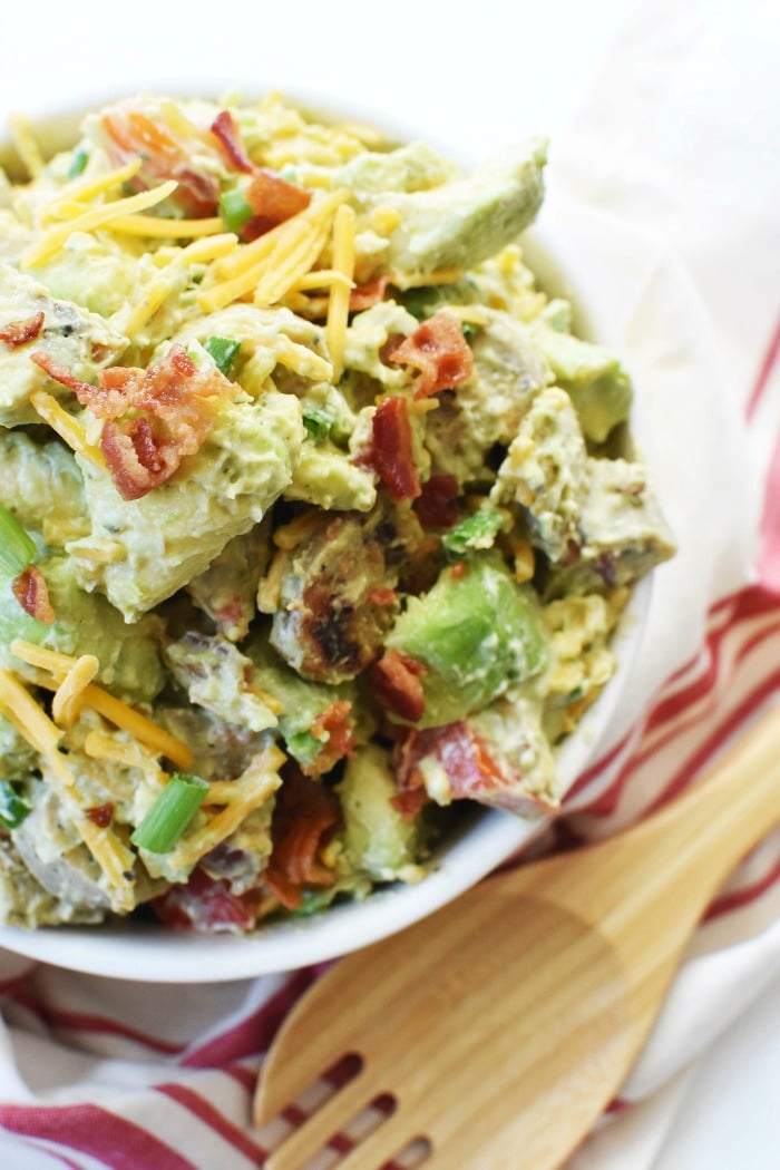Keto Avocado Bacon Ranch Salad 1