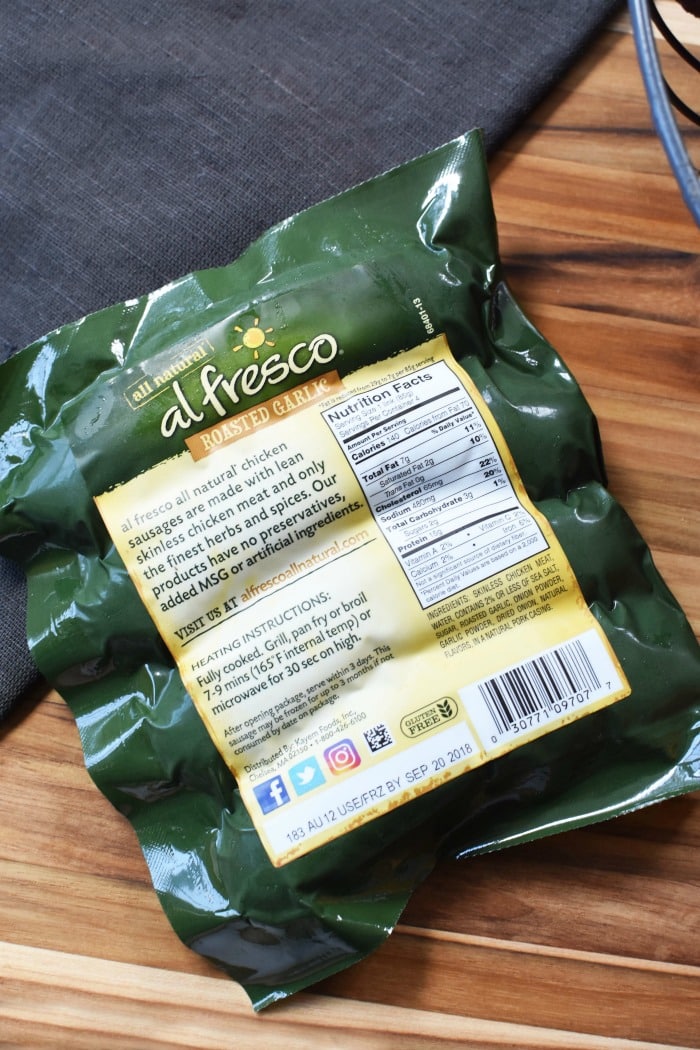 al fresco chicken sausage 1