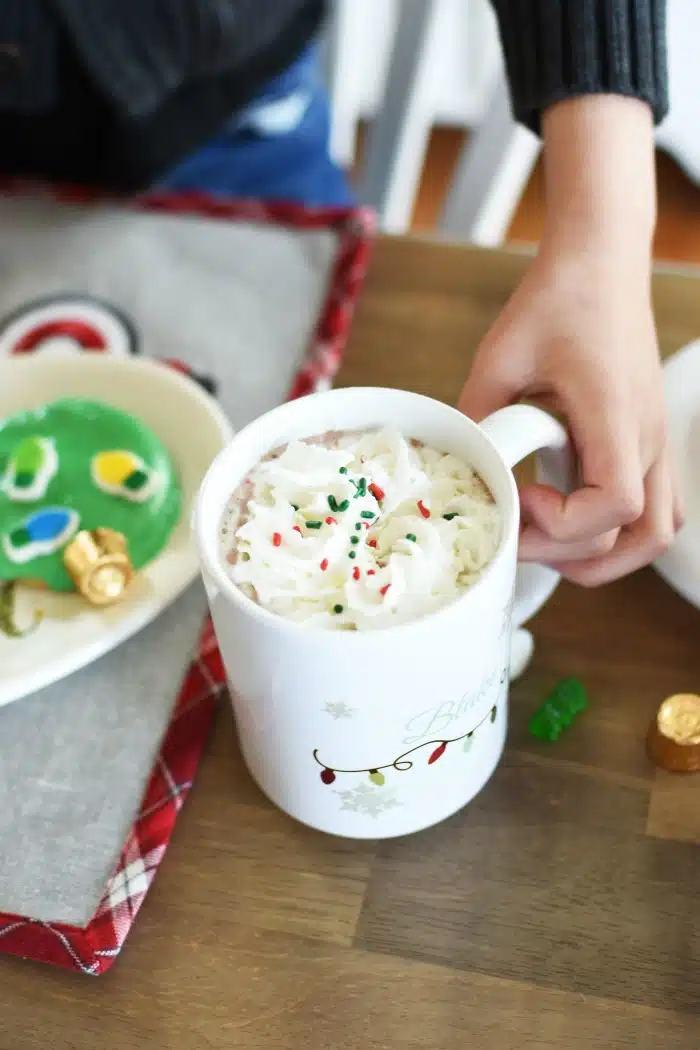 Hot cocoa with whipped cream 1