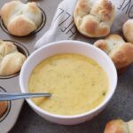 Broccoli Cheese Soup and Yeast Rolls 1