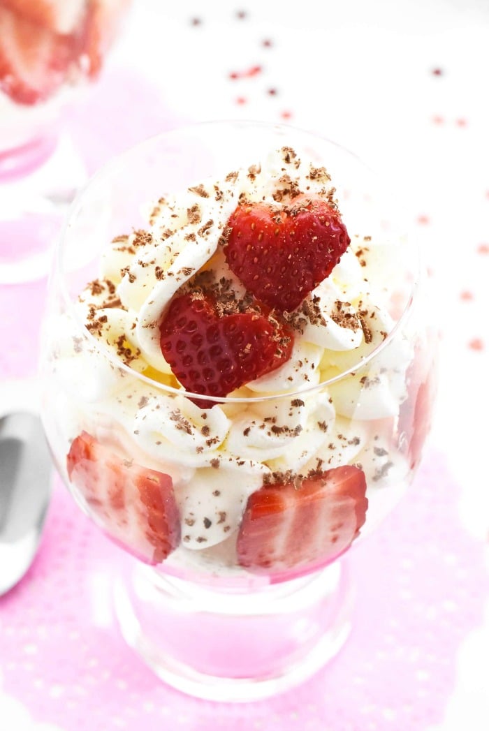Keto Strawberry & Whipped Cream Dessert 1