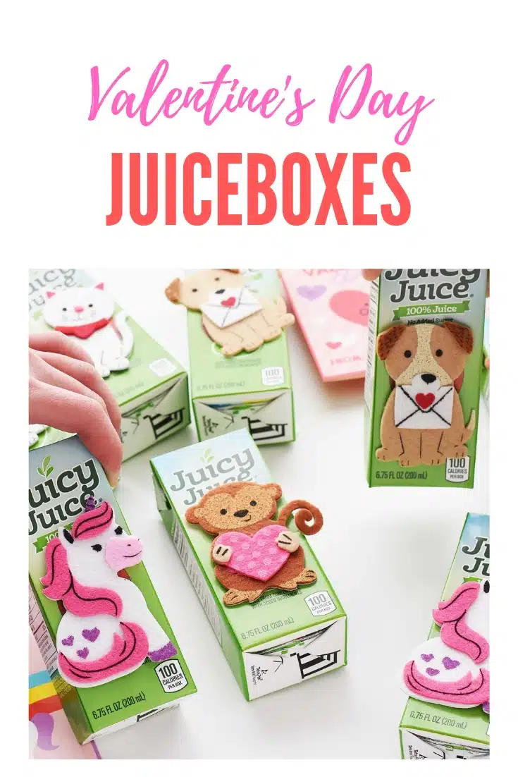 Valentine's Day Juice Boxes