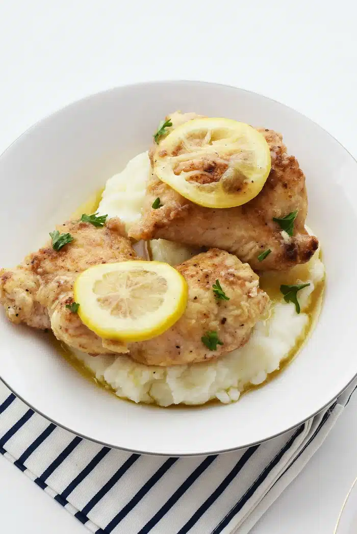 Lemon Chicken with Mashed Potatoes 1