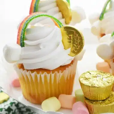 Gold Coin Rainbow Cupcakes 1