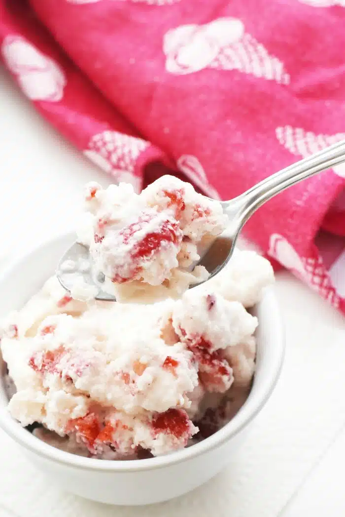 Homemade Strawberry Ice Cream 1