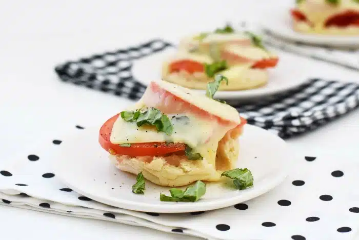 Toasted Caprese English Muffins 1