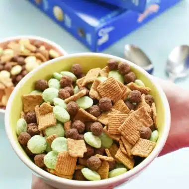 Mint Drumstick Cereal in a bowl