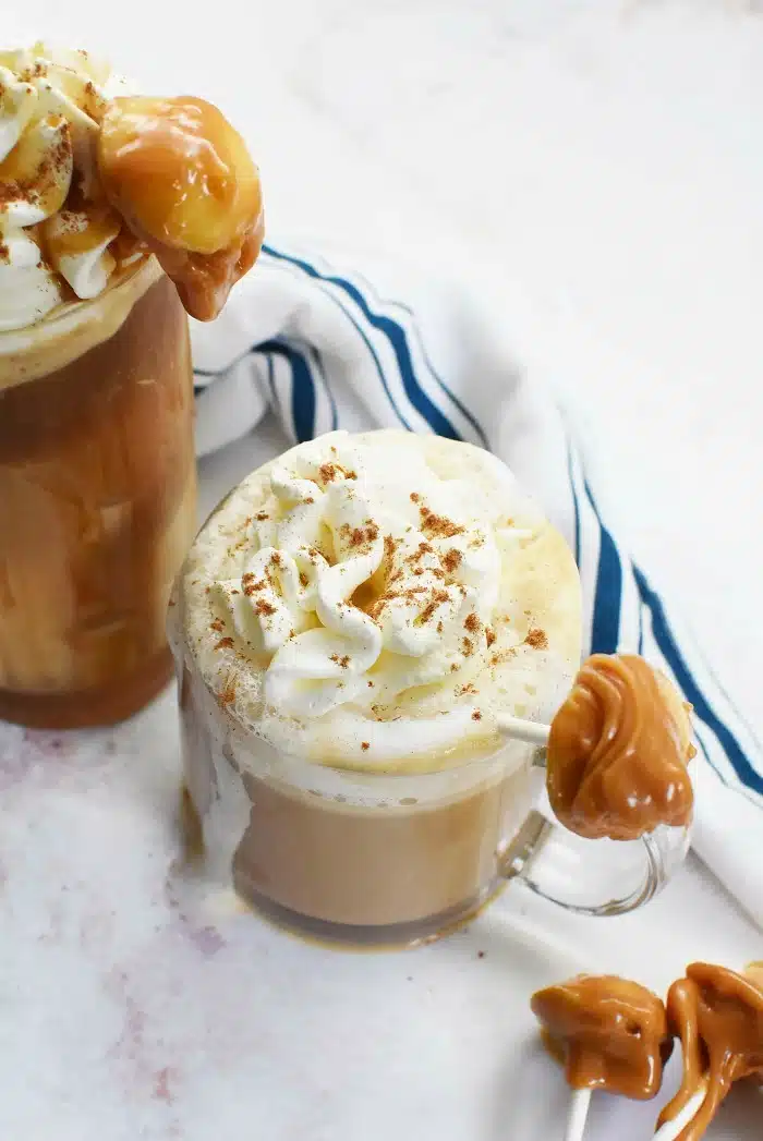 Caramel Apple lattes 