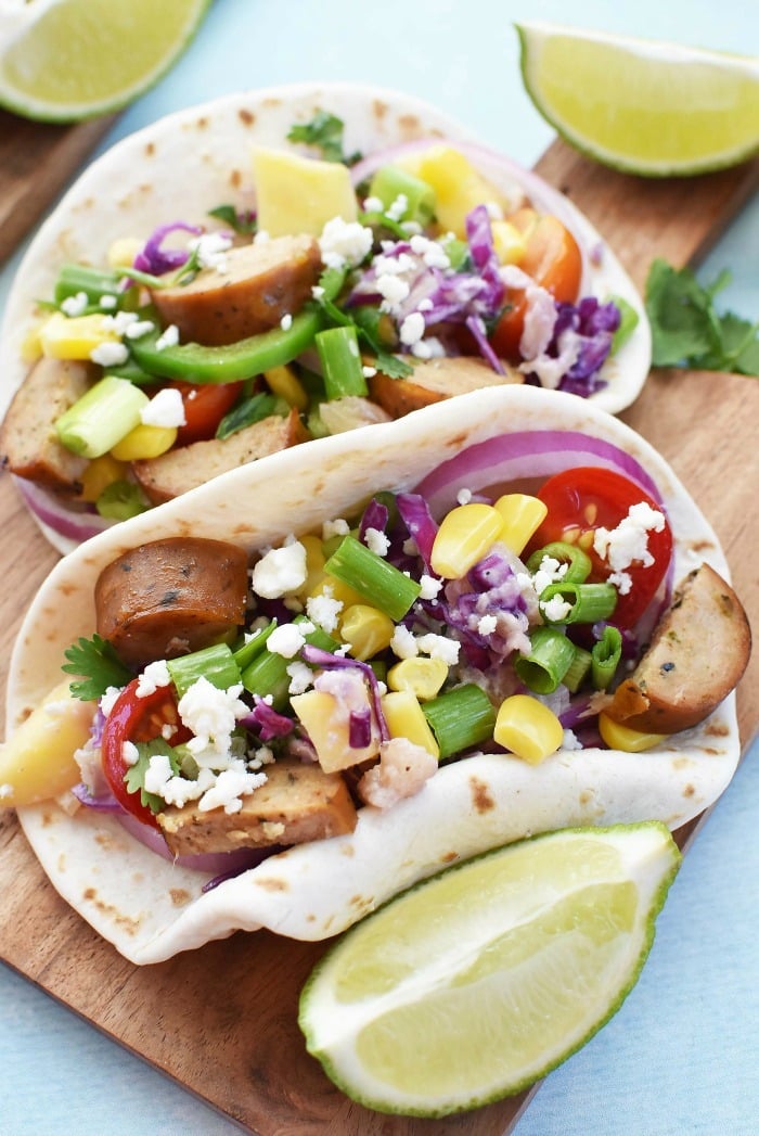 Sweet and Spicy Chicken Tacos 