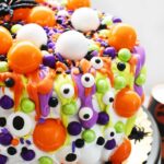 Neon Monster Eye cake