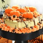 Reeses Halloween Ice Cream Cake