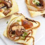 Balsamic Mushroom Onion Cheese Bites