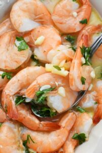 Sous Vide garlic shrimp