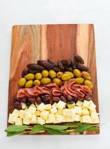 Make a Cheese Board Christmas Tree steps