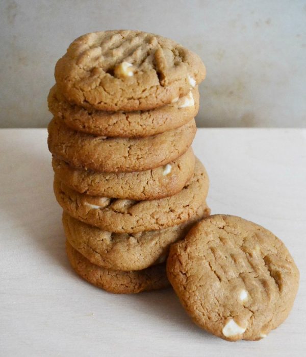 Flourless White Chocolate Chip Peanut Butter Cookies Savvy Saving Couple