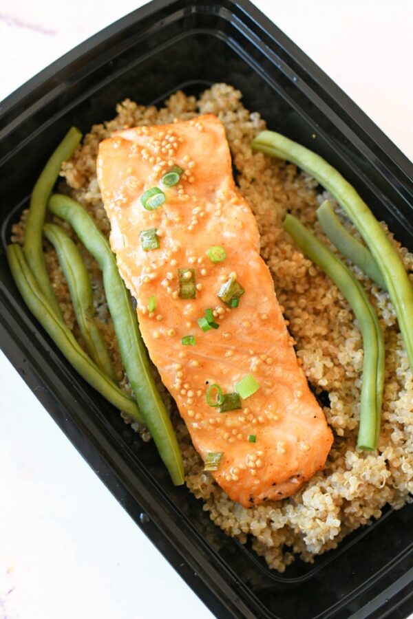 Honey Mustard Glazed Salmon (Grilled with Foil) - Savvy Saving Couple