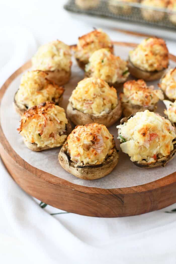 Easy Crabmeat Stuffed Mushrooms Recipe Savvy Saving Couple