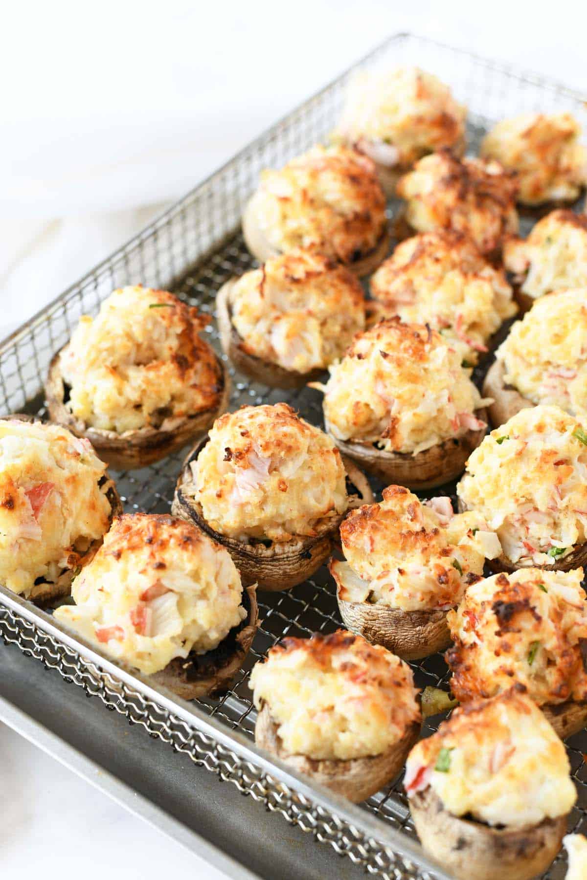 Easy Crabmeat Stuffed Mushrooms Recipe Savvy Saving Couple