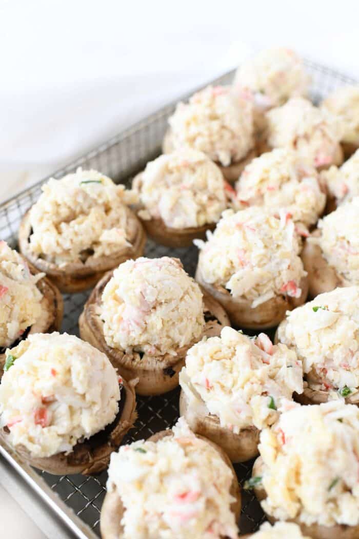 Easy Crabmeat Stuffed Mushrooms Recipe Savvy Saving Couple