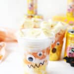Fizzy Sparkling fruit salad in a monster cup.