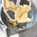 Butter on a paddle attachment.