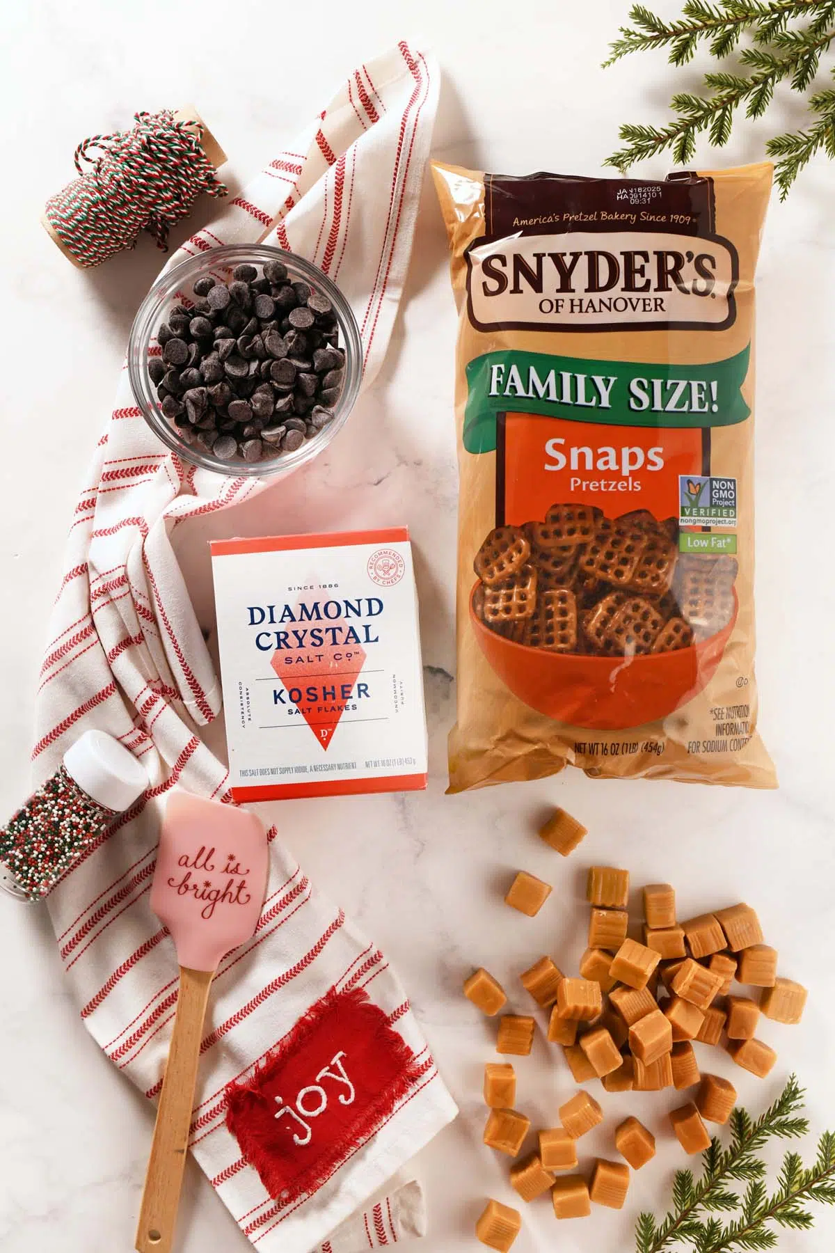 Kraft Caramel Pretzel ingredients.